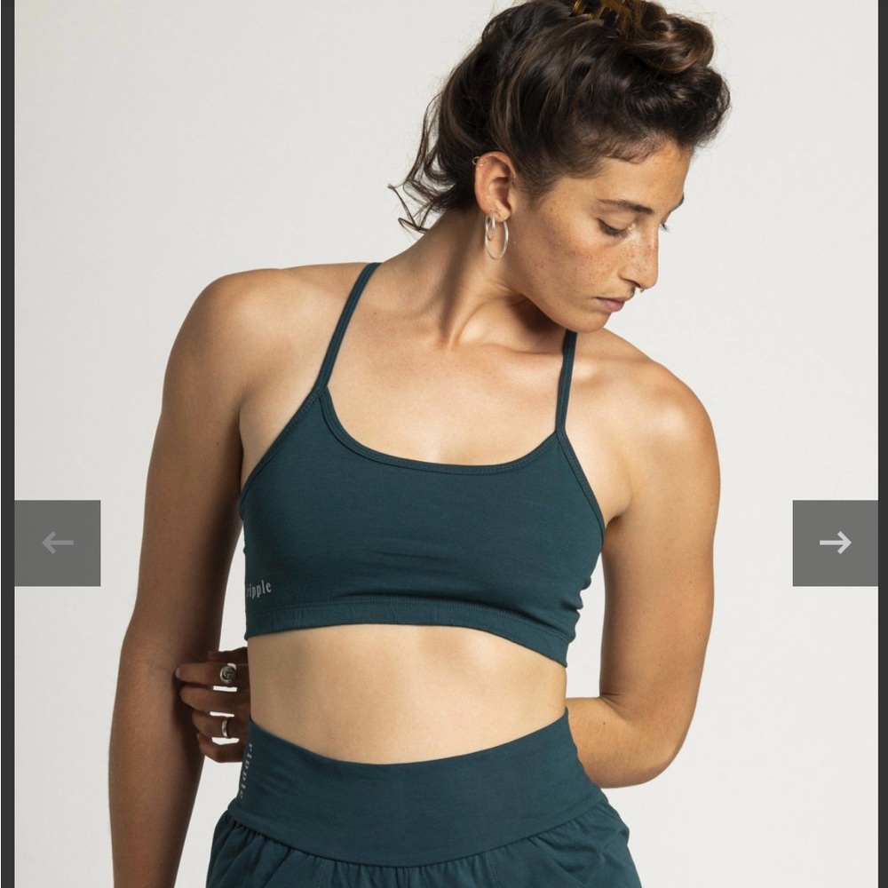 Ripple Yoga Wear Organic Cotton Criss Cross
Bra